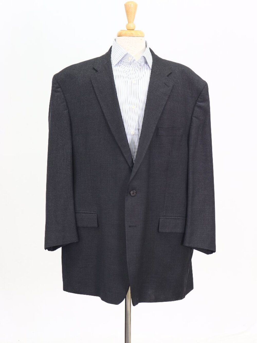Gentry 50L Gray Blazer Sport Coat Jacket 2-Button Solid W940